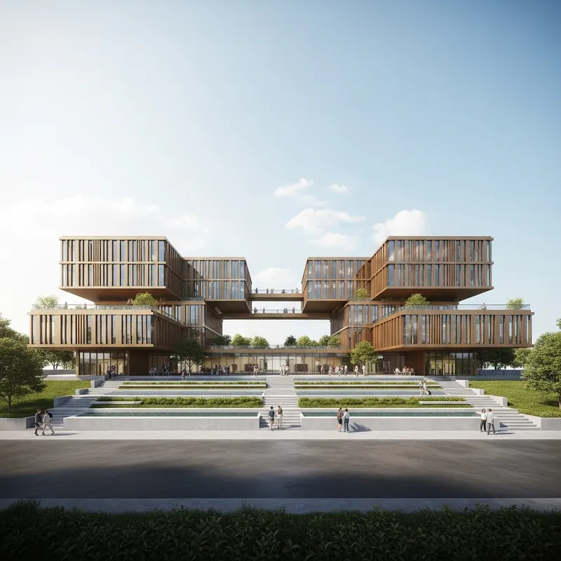 Terraced Oasis School of Performing Arts | Unique Connectivity Design Terraced Oasis School of Performing Arts | Unique Connectivity Design