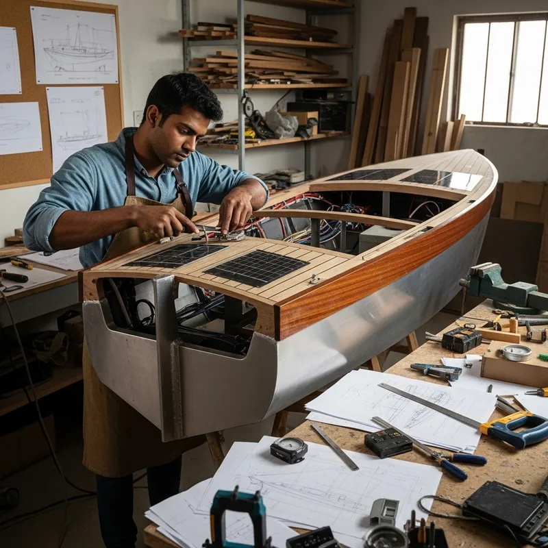 Innovative Man Crafted Ship with Genius