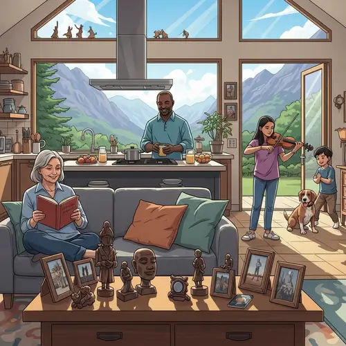 Living Life with No Regrets: A Scene of Peace and Fulfillment