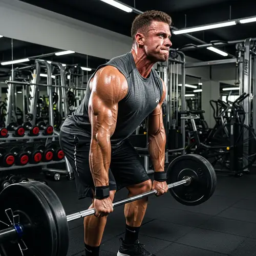 Muscular Man Showing Strength at Gym | Fitness Workout
