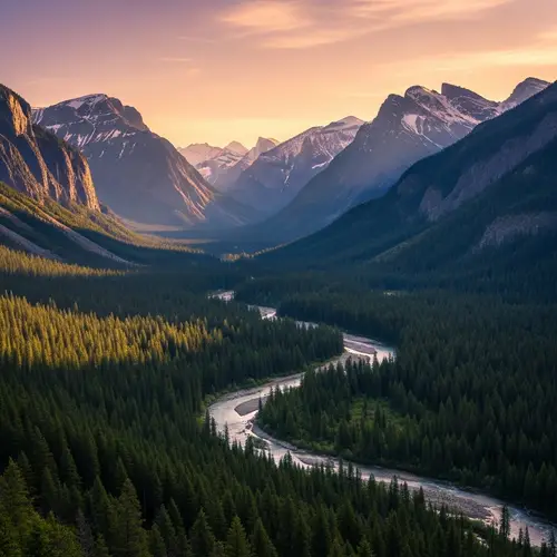 Majestic Mountain Landscape | Impressionist Artistry