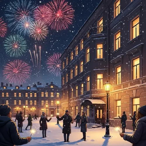 New Year's Eve Celebration at Apart-Hotel in Saint Petersburg