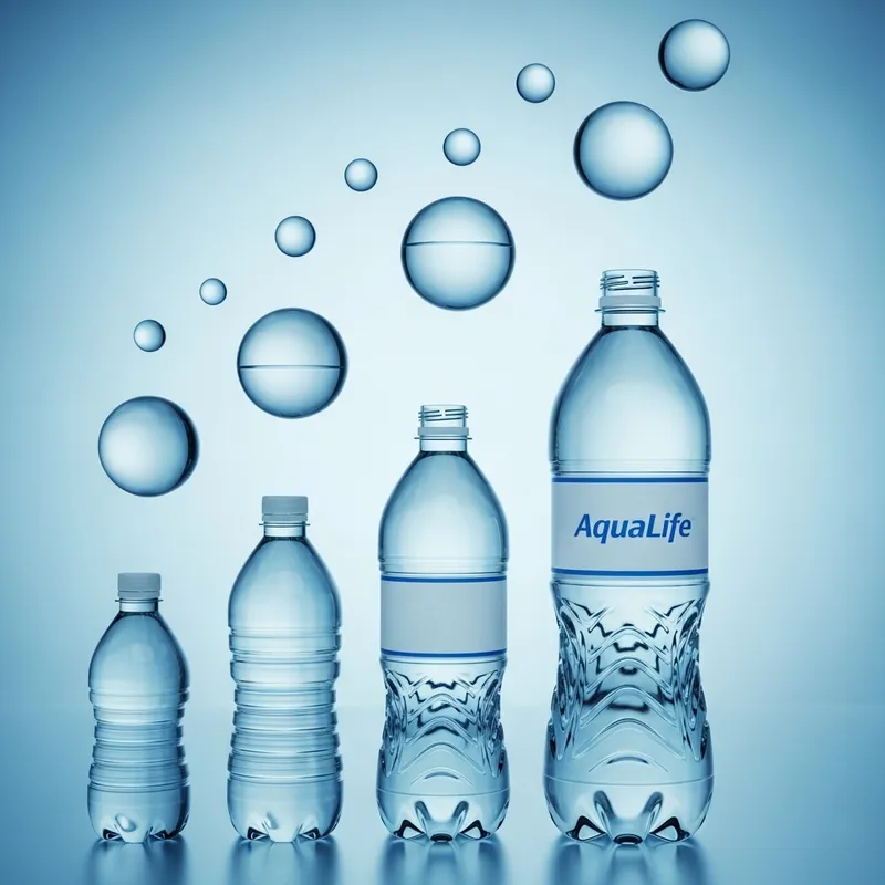 Water Droplets to Plastic Bottles - Surreal Transformation