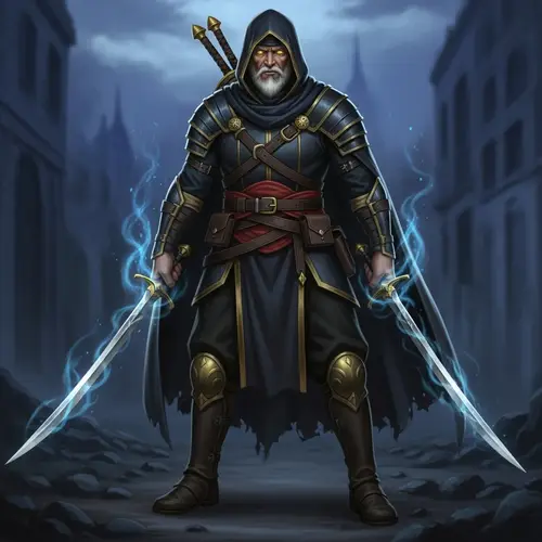 Middle-Eastern Monster Hunter with Yellow Eyes | Supernatural Warrior