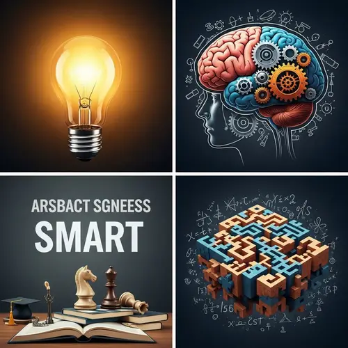 Smartness Illustrated: Vibrant Imagery of Intellectual Prowess
