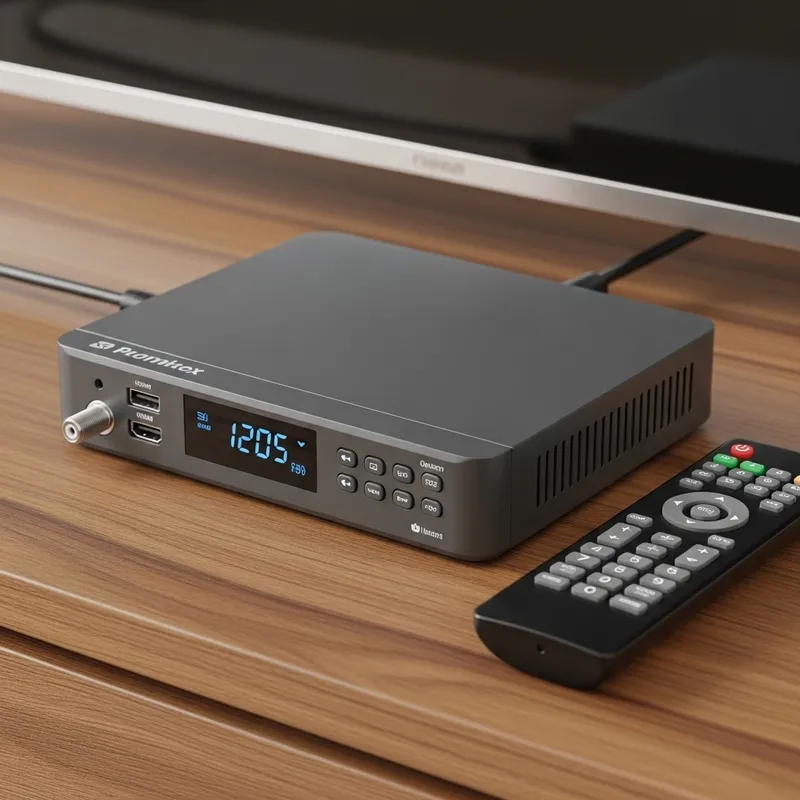 Cable Box on TV Stand