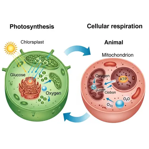 Interconnection Between Cellular Respiration & Photosynthesis