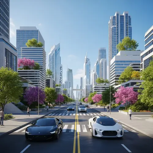 Utopian Future: Harmony of Industry and Nature