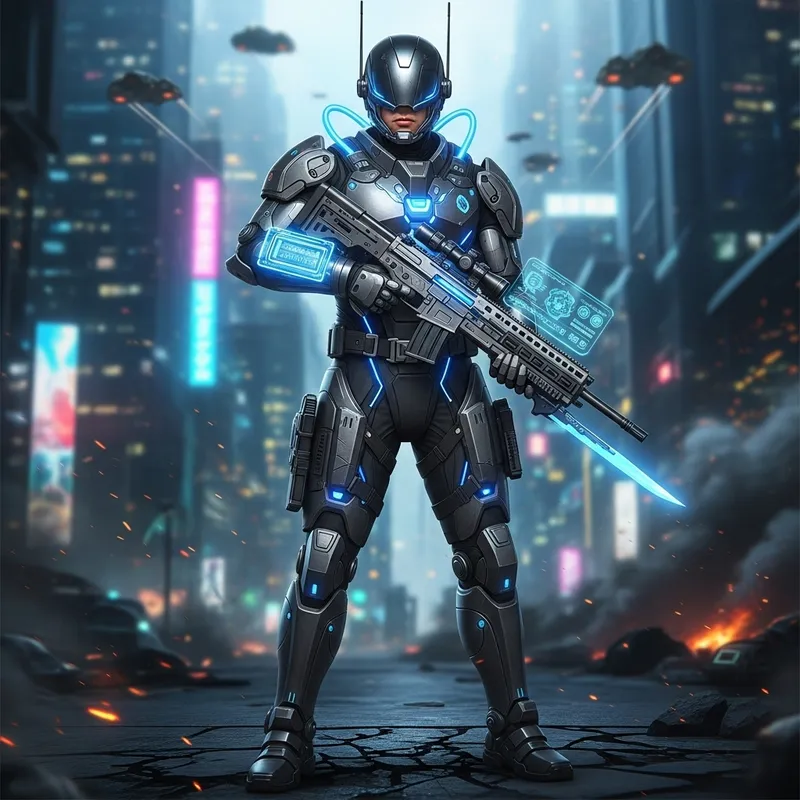 Future Soldier Full Length Front View