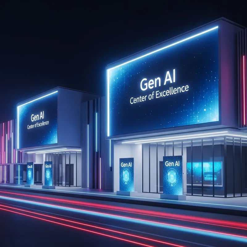 Ultra-Modern Gen AI Center | Minimalist Tech Hub