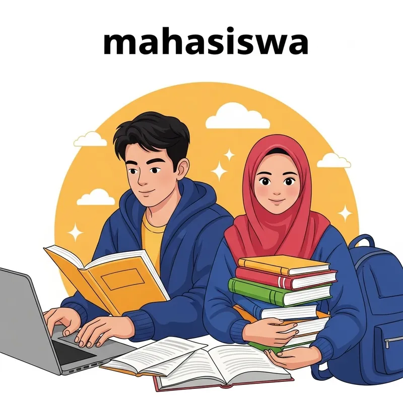 Mahasiswa TikTok Profile Picture - Vibrant College Student Image