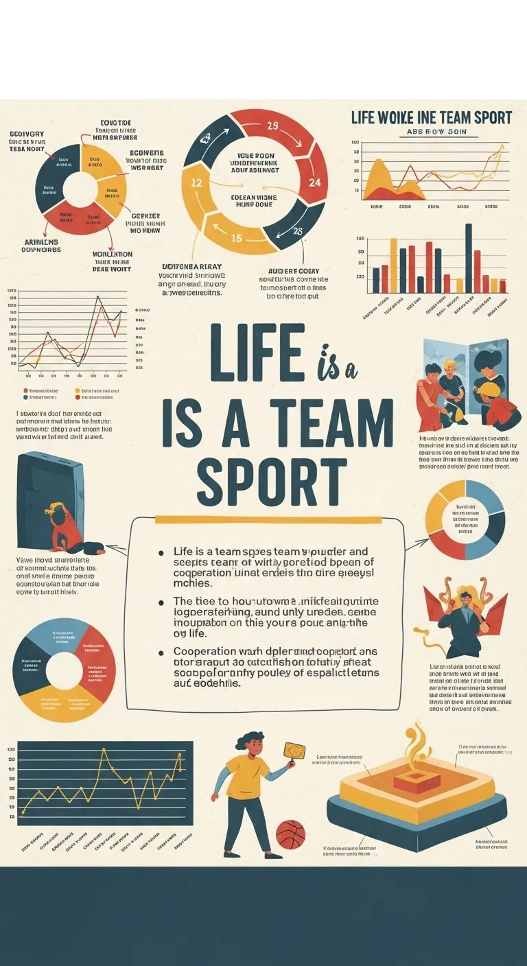 Life is a Team Sport Poster: Empowering Unity & Cooperation Life is a Team Sport Poster: Empowering Unity & Cooperation