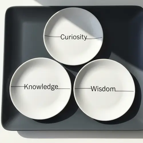 Plate with Three Worded Plates Displayed