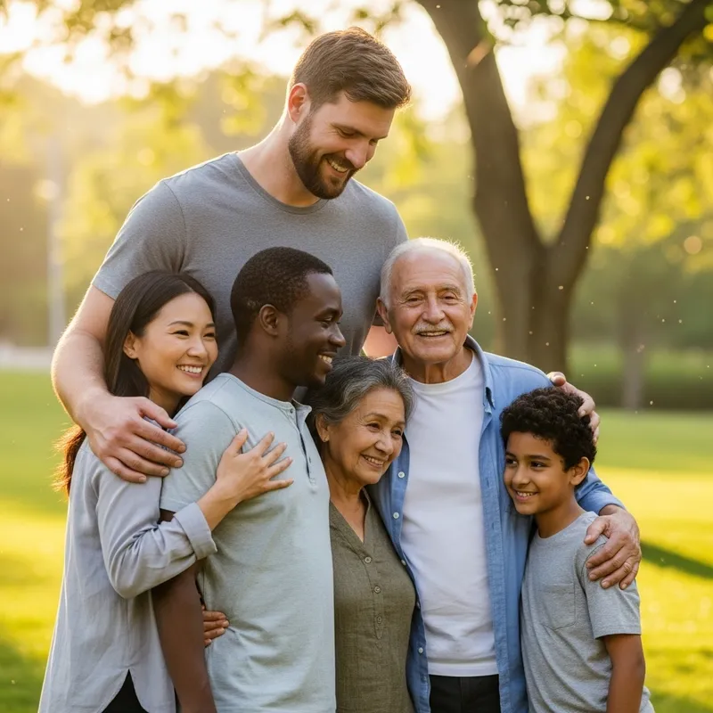 Embracing Diversity: A Heartwarming Scene