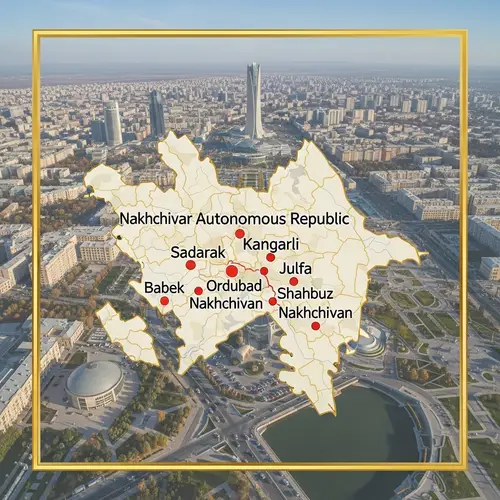 Detailed Map of Nakhchivan Autonomous Republic: Labeled Cities & Urban Landmarks