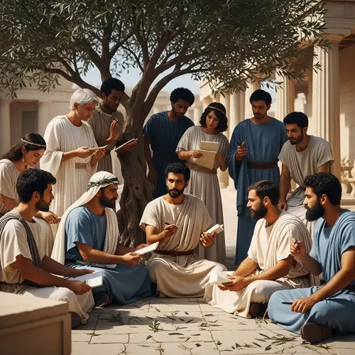 Stoic Philosophy Scene in Ancient Greece HD