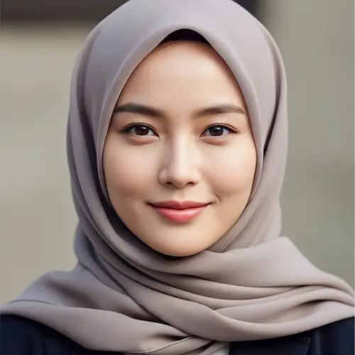 Stunning Kim Tae Hee Lookalike in Elegant Hijab