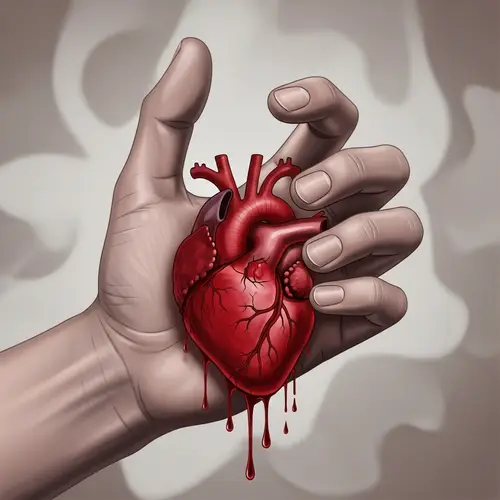 Gripping Human Heart Art - Vivid Display of Emotion