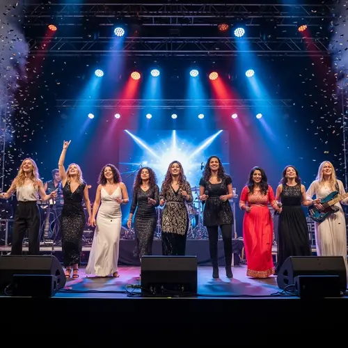 Twice Kpop: High-Energy All-Female Band Performance