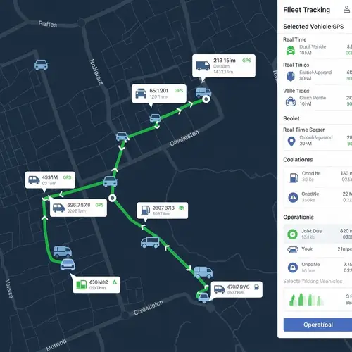 GPS Fleet Tracking System - Real-time Vehicle Monitoring