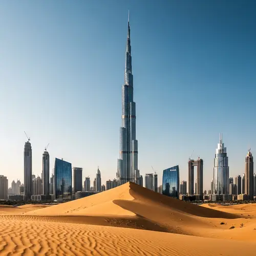Burj Khalifa: Iconic Tower Buried in Dubai Desert | Stunning Imagery