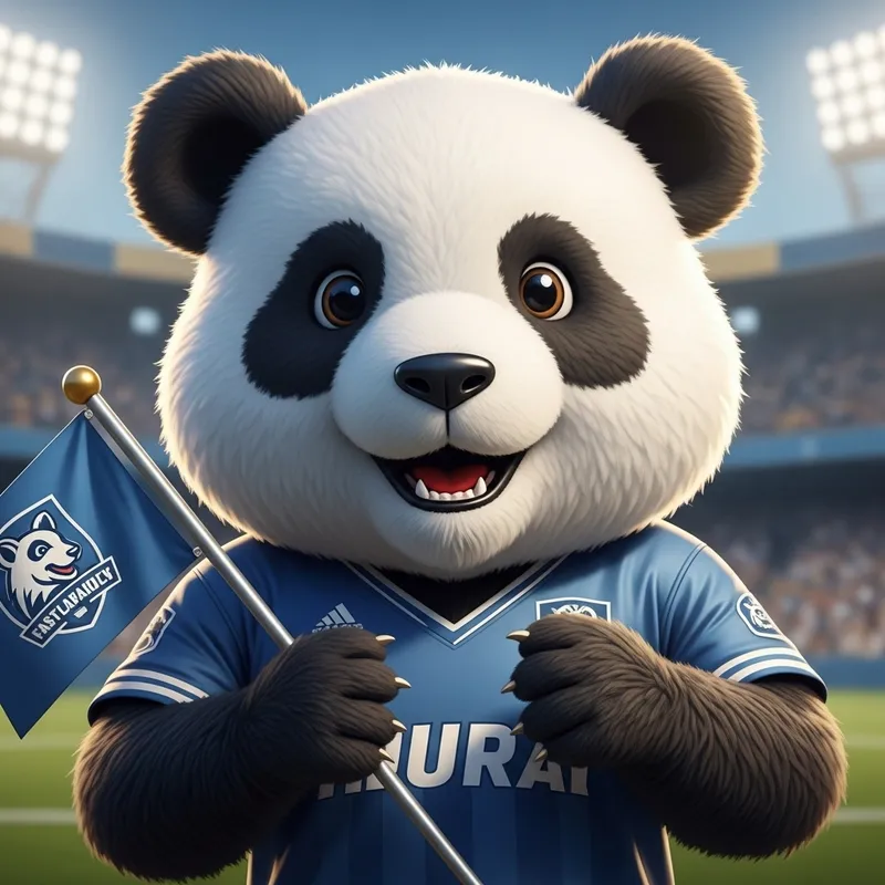 Cute Panda Mascot for Team, Show Your Spirit!