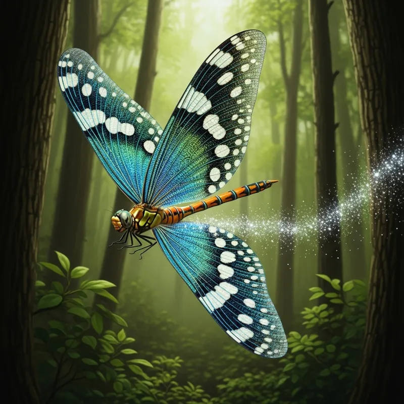 Genetically Modified Dragonfly in Natural Environment