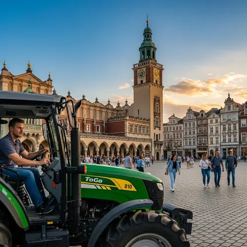 Tractor Driver on Red Square | Historic Architecture