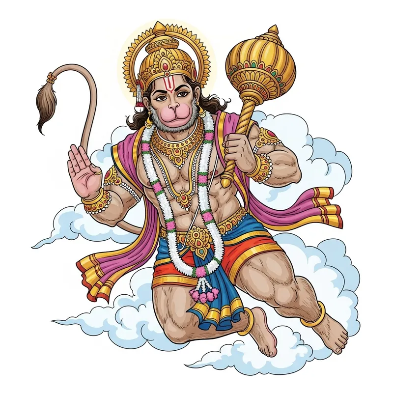 Hanuman - The Mighty Monkey God Hanuman - The Mighty Monkey God