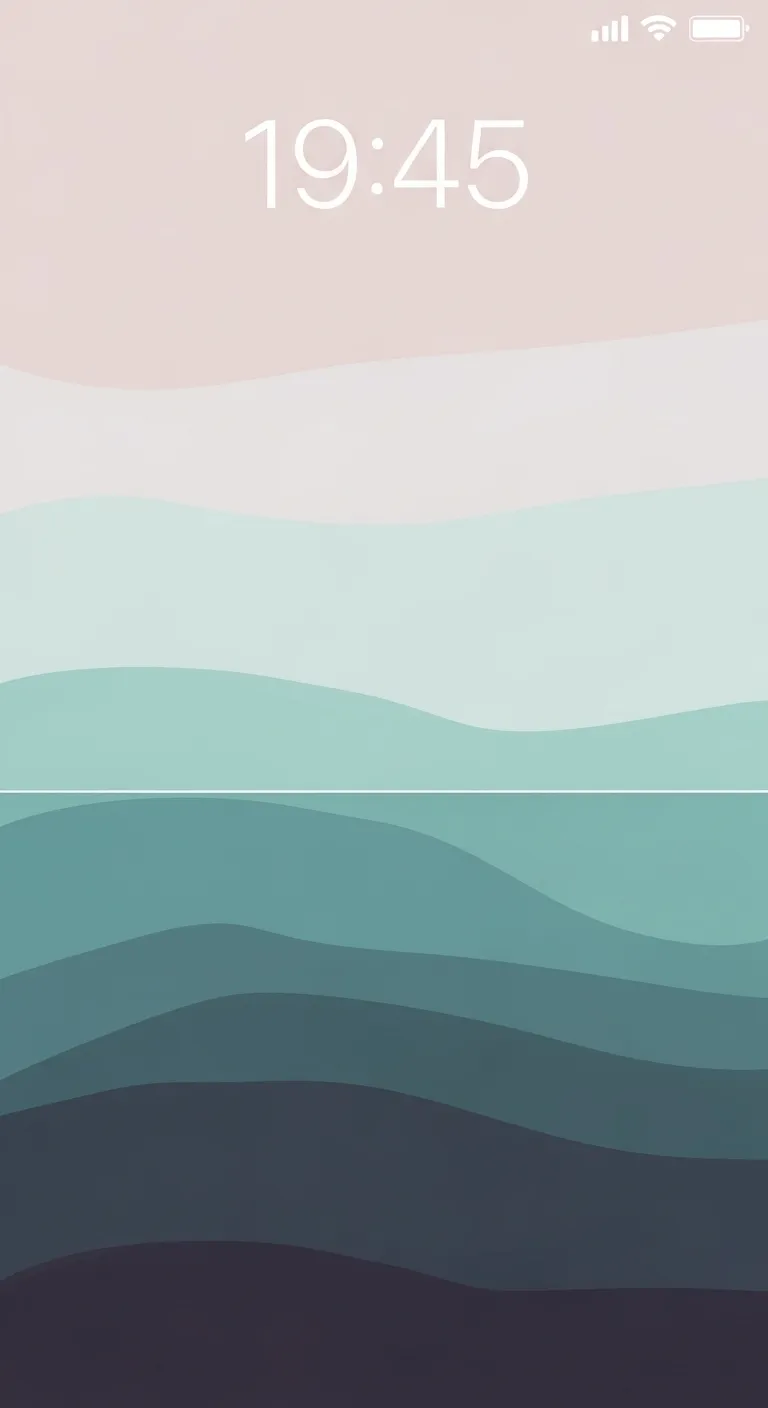 Minimalist iPhone Wallpaper in Calming Pastels | Abstract Pattern