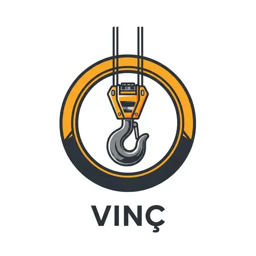 Vinç Logo Design Featuring Crane Hook