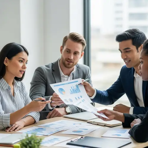 Diverse Team in Talent Management Meeting | Multicultural Collaboration