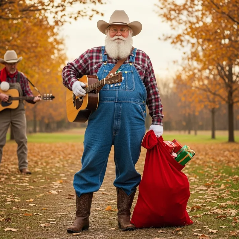 Tennessee Santa with a Country Twist | Festive Guitar Santa
