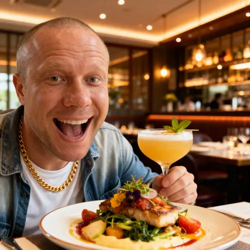 Trendy Food Influencer at Instagram-Worthy Venue