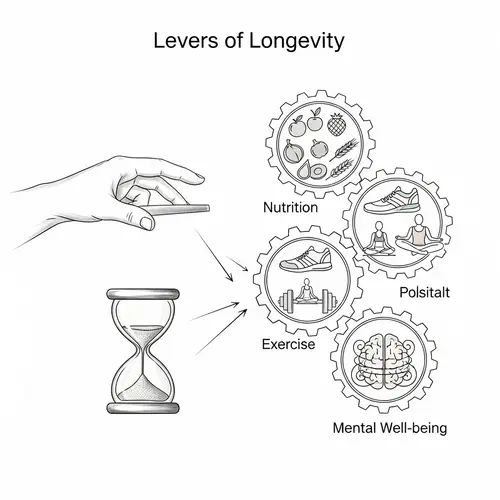 Levers of Longevity: Balancing Nutrition, Exercise, Mental Well-being