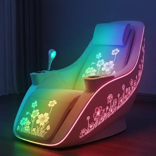Futuristic Rainbow Chair | Healing Device for Comfort