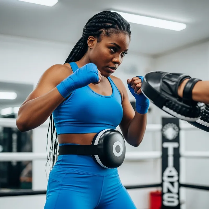 Empowered Woman: Boxing Skill & Toughness Demonstration