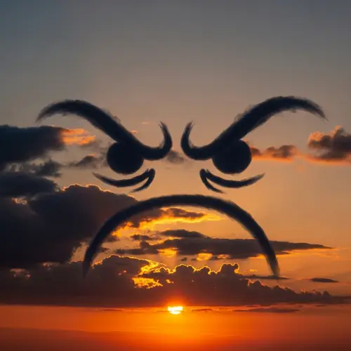 Abstract Angry Clouds Art | Emotional Sky Sculpture