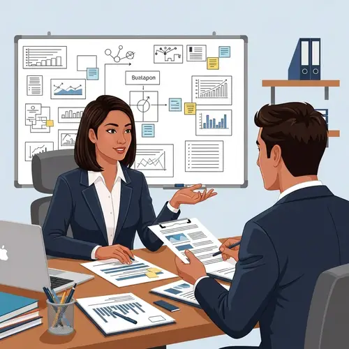 Professional Workplace Relationship Management Illustration