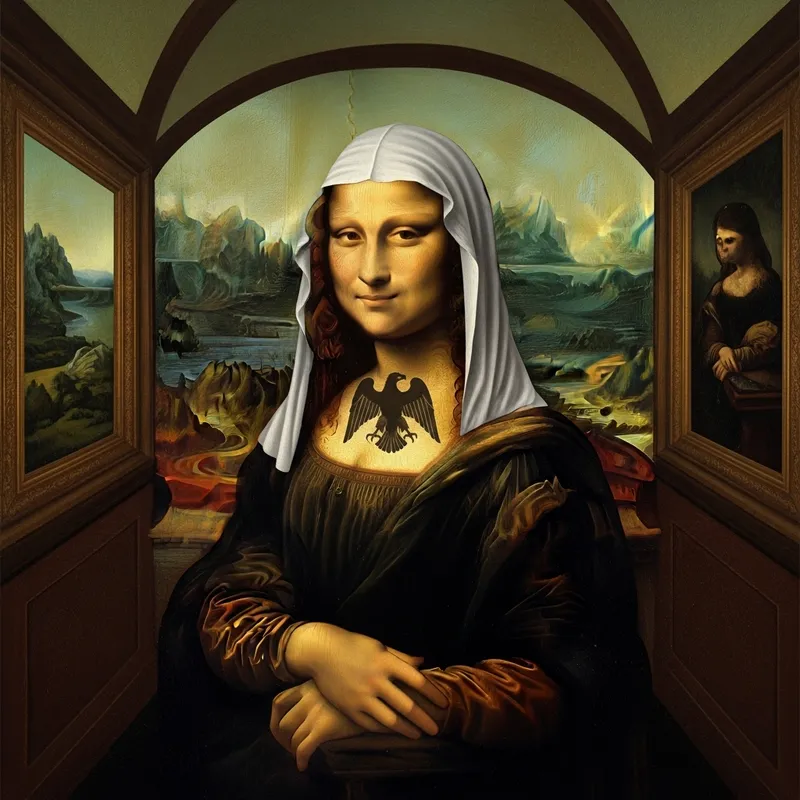 Mona Lisa Eagle Symbol Interpretation - Surreal Artwork Mona Lisa Eagle Symbol Interpretation - Surreal Artwork