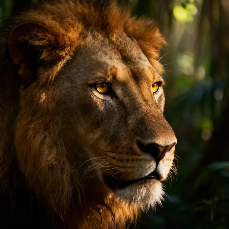 Majestic Lion Headshot - Capturing Raw Intensity Majestic Lion Headshot - Capturing Raw Intensity