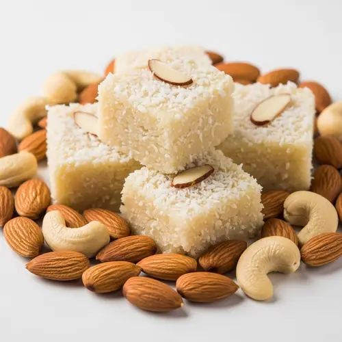 Coconut Burfi: Exquisite Indian Sweet | Product Photoshoot