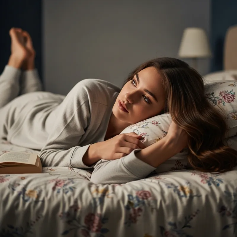 Beautiful Girl in Bed