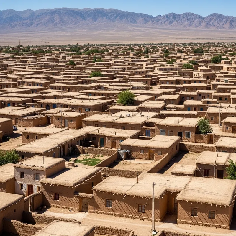 Adobe Village Architecture: One-Story Clusters & Central Courtyards