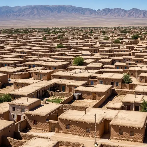 Traditional Adobe Village - One-Story Clusters & Central Courtyards