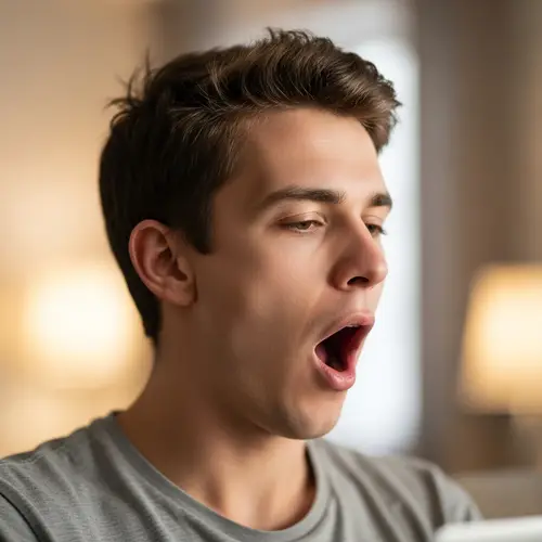 Young Man Yawning - Free Stock Photo