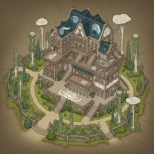 Air Genasi Mansion Map - Grand Mansion of Air Genasi