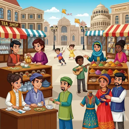 Global Culture Cartoon: Unity in Diversity