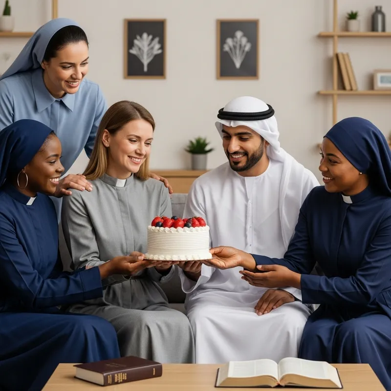 Jehovah's Witnesses Home Gathering: Cozy Atmosphere & Delicious Cake