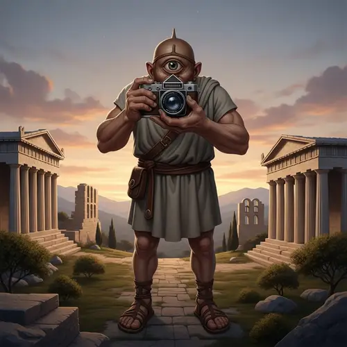 Greek Mythology Cyclops Photo Capture Scene